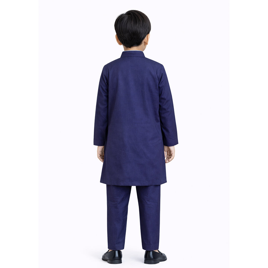 Little Sultan: Midnight Navy Signature Embroidered Set